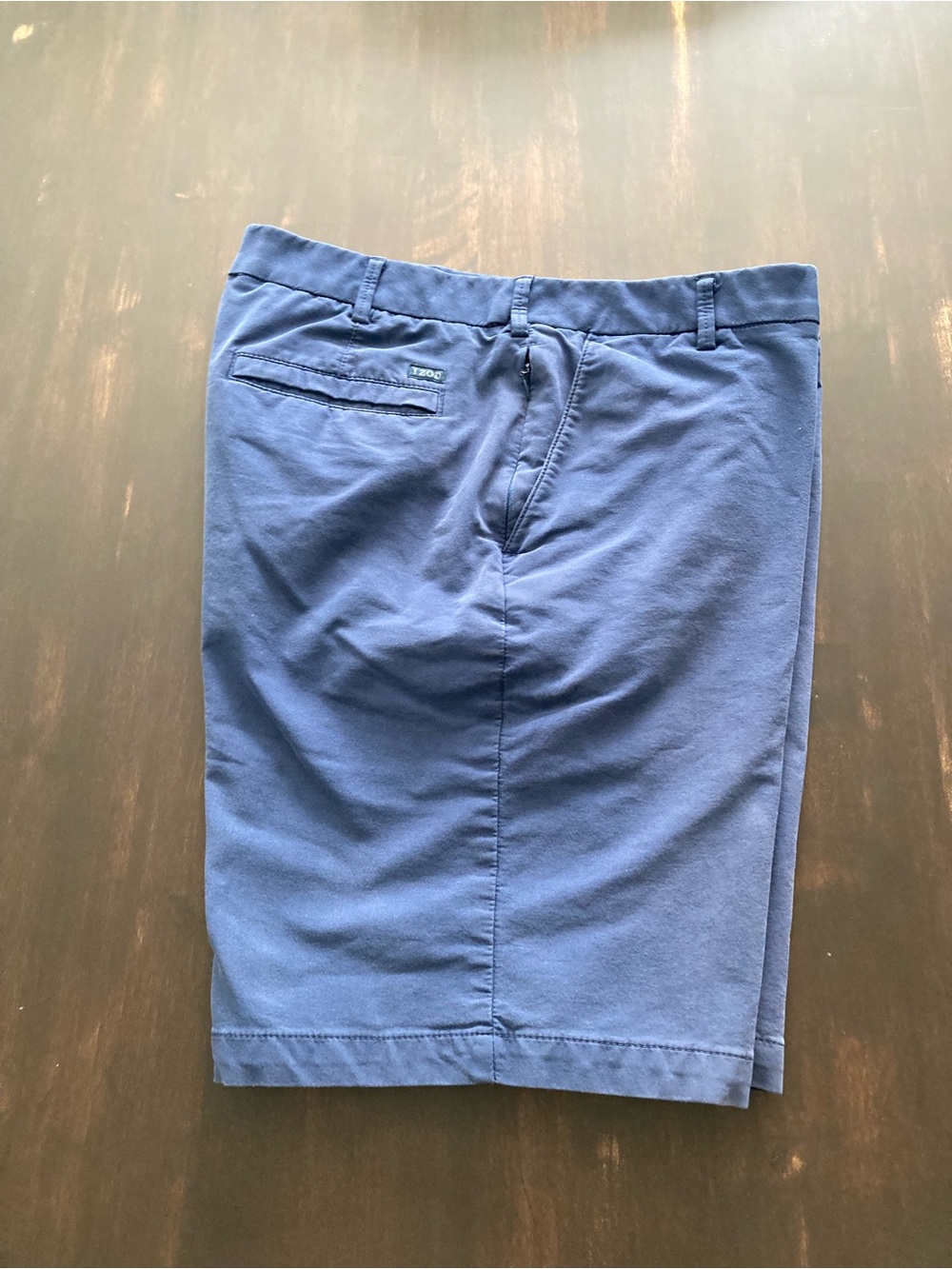 Izod Classic Flat-Front Shorts in Blue